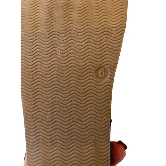 Tihoo Suede Casual Comfort Buckle Thong Sandals Royal Blue Size 6 - Picture 16 of 16